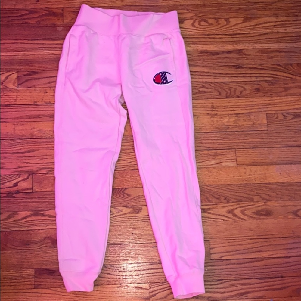 Pink champion sweatpants